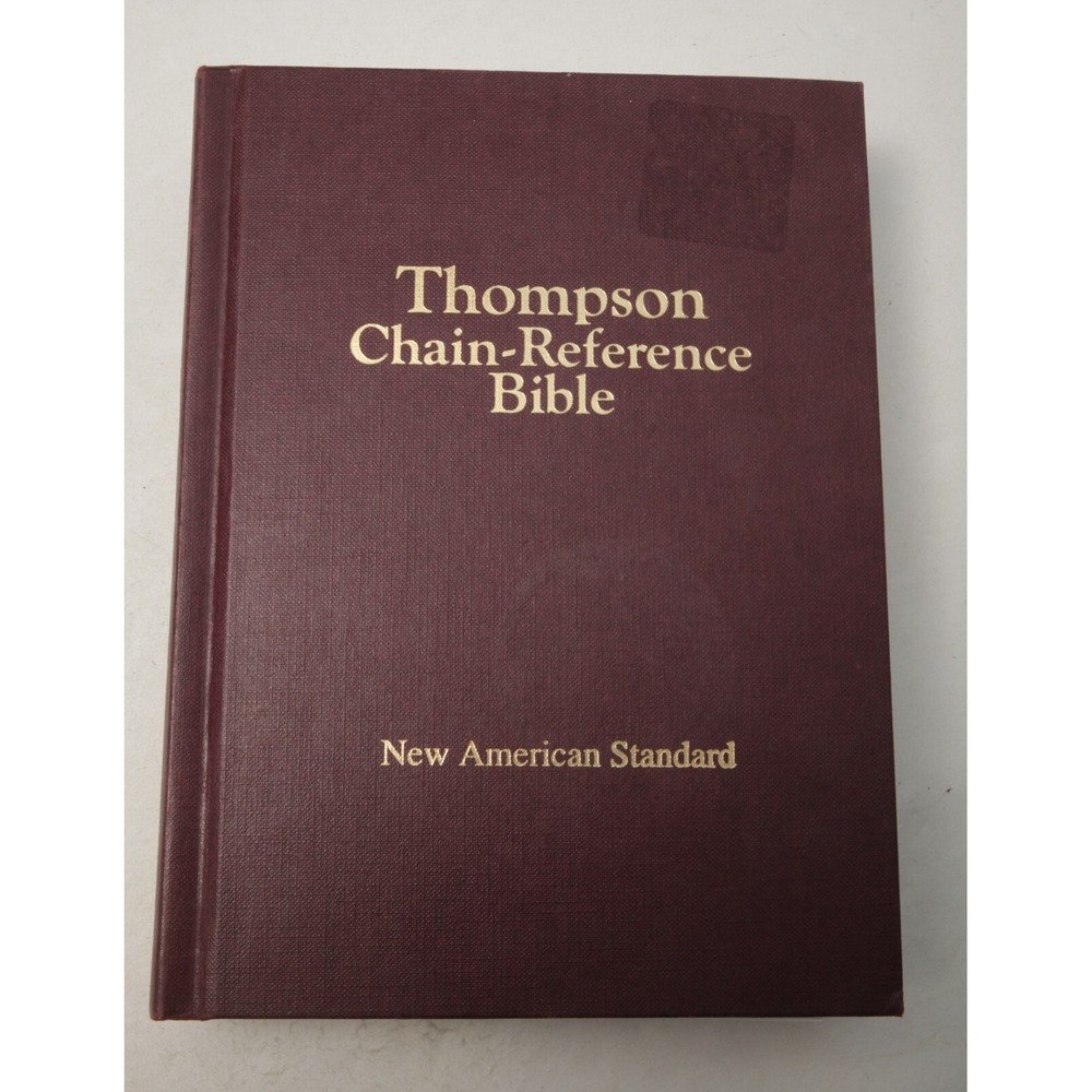 Kirkbride Thompson Chain-Reference Bible NASB Burgundy Hardcover Red Letter 1993